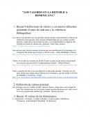 LOS VALORES EN LA REPUBLICA DOMINICANA