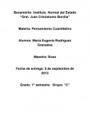 Pensamiento Cuantitativo. (PEP2011)