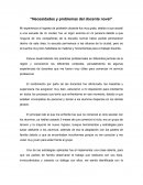 Necesidades y problemas del docente novel