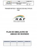 Plan de simulacro "amago de incendio"