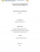 GERENCIA DE TALENTO HUMANO. ACTIVIDAD No 2 Unidad de Aprendizaje No 2 y 3