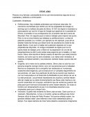 STEVE JOBS Persona muy famosa y sobresaliente