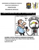 Deficiencia de vitamina B12