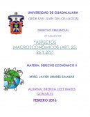 Derecho economico. ASPECTOS MACROECONÓMICOS (ART. 25, 26 Y 27)
