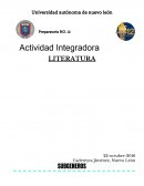 Actividad Integradora Literatura Subgeneros soneto