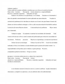 PUNTOS CRÍTICOS EN LA PRÁCTICA DOCENTE. Página 1
