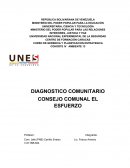 Diagnóstico Comunitario, Indicadores y Liderazgo.