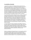 LA PRACTICA DOCENTE. prácticas en la escuela normal