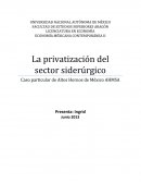 La privatización del sector siderúrgico Caso particular de Altos Hornos de México AHMSA