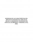 INCIDENCIAS DE LAS CARACTERÍSTICAS DEL MERCADO DE SEGUROS DEL RAMO DE NO VIDA EN LA ADQUISICIÓN DE SEGUROS POR PARTE DE LAS EMPRESAS Y PERSONAS EN EL PERÚ.