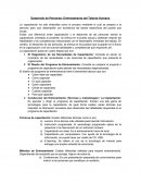 Desarrollo de Personas: Entrenamiento del Talento Humano