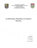La Monarquía, Republica y el imperio Romano