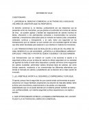 INFORME DE VIAJE CUESTIONARIO