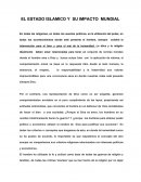 ENSAYO EL ESTADO ISLAMICO Y SU IMPACTO