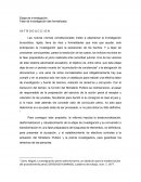 Etapa de investigación. Fase de investigación desformalizada.
