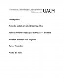 La justicia en relación con la política