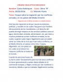 Ensayo sobre la migración por los conflictos armados, en los países del Medio Oriente