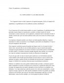 El capitalismo y la Globalización.