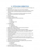 Laboratorio de bioquimica. CITOLOGIA HEMATICA