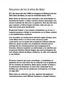 Resumen de los 6 años de Baez