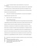 ¿Por qué es importante formular el aspecto administrativo en un proyecto de investigación?