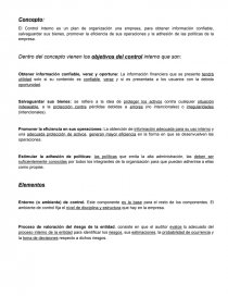 El Control Interno es un plan de organización una empresa. Página 1