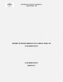 Informe para demostrar Gestión Ambiental en Bogotá Colombia