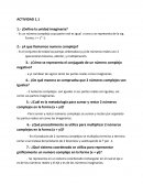 Actividad Algebra ¿Defina la unidad imaginaria?