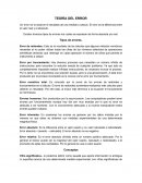 TEORÍA DEL ERROR .