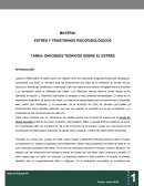 ESTRÉS Y TRASTORNOS PSICOFISIOLÓGICOS