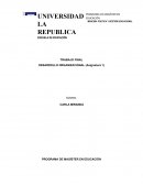 DESARROLLO ORGANIZACIONAL (Asignatura 1)