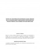 ESTUDIO DE CARACTERIZACIÓN DE RESIDUOS SOLIDOS URBANOS EN LA COLONIA RICARDO FLORES MAGÒN, TEPOTZOTLÀN EN EL ESTADO DE MÈXICO; BAJO NORMAS OFICIALES MEXICANAS