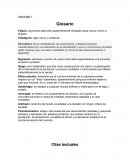 Actividad Glosario y citas textuales