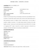 Historia clinica. ANAMNESIS DIRECTA (X) INDIRECTA (X) ENFERMEDAD ACTUAL