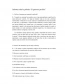 Informe sobre la película "El Guerrero Pacífico"