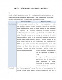 TIPOS Y FORMATOS DE COMPUTADORES.. Página 1