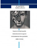 El instinto Análisis reflexivo