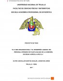 El clima organizacional y el desempeño laboral del personal operario en planta salsas de la compañía Virú S.A