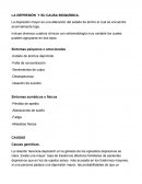 LA DEPRESIÓN Y SU CAUSA BIOQUÍMICA.