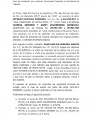 Acta de mediacíon por lesiones culposas accidente de transito