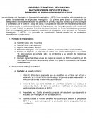 SEMINARIO DE FORMACIÓN INVESTIGATIVA 1