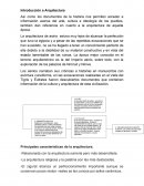 Principales características de la arquitectura.