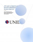 ¿Por qué es importa el proceso administrativo en una empresa?