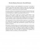 Derechos Humanos, Democracia y Desarrollo Humano.