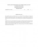 Lectura para análisis de primer grado