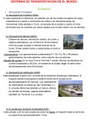SISTEMAS DE TRANSPORTACIÒN EN EL MUNDO.