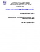 NOTA DE ENFERMERÍA.