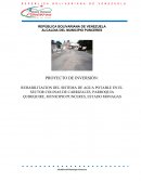 REHABILITACION DEL SISTEMA DE AGUA POTABLE EN EL SECTOR COLINAS DE CARRIZALES, PARROQUIA QUIRIQUIRE, MUNICIPIO PUNCERES, ESTADO MONAGAS