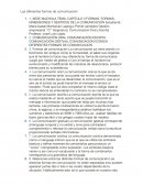 Las diferentes formas de comunicación