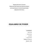 EQUILIBRIO DE PODER.
